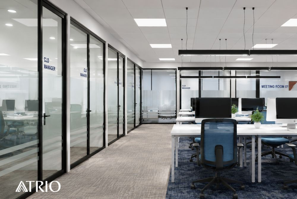 Glass-partitioned office bringing daylight into Shah Alam workstations
